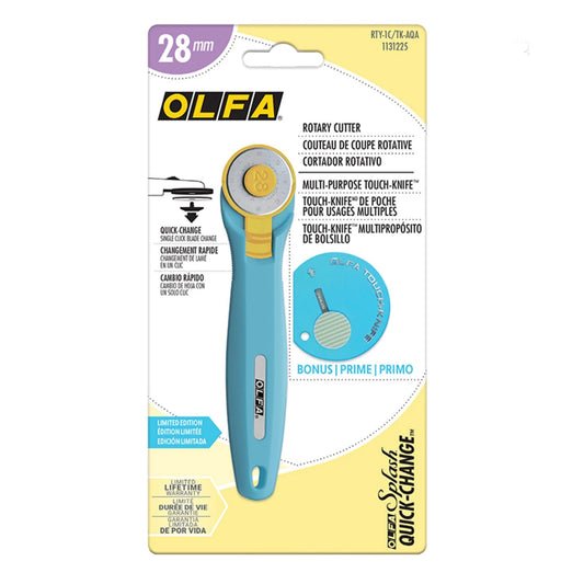 Olfa 28mm Rotary Cutter with Bonus Touch-Knife
